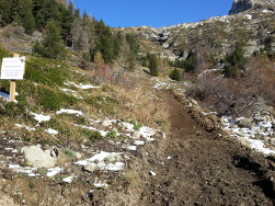  Un passage est maintenant ouvert depuis la reserve d eau de Chaillol